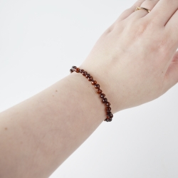 Amber bracelet baroque small beads